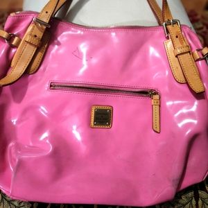 Pink Dooney & Bourke, nice but have ink stains reason why I don't want much.